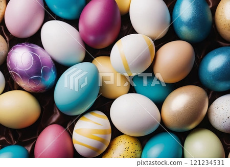 colorful easter eggs holiday background 121234531