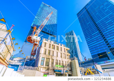 Tokyo cityscape in Japan - Year-end ruins... Farewell to the West Exit of Shibuya Station... and on to a new era... = December 17th 121234886