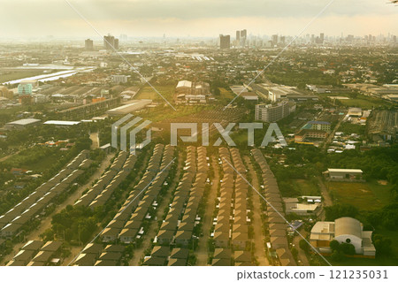 Bangkok view from airplane Bangkok view from airplane 121235031