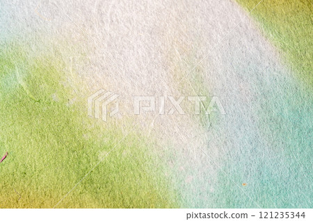 淺藍色和黃色的水彩風格日本紙背景材料 淺藍色和黃色的水彩風格日本紙背景材料 121235344