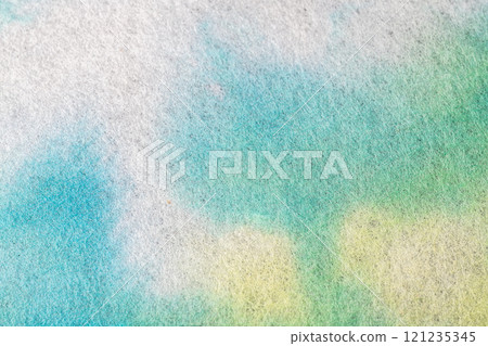 Watercolor-style Japanese paper background material in light blue and yellow Watercolor-style Japanese paper background material in light blue and yellow 121235345