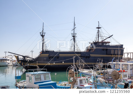 The Black Pearl Pirate Boat at Ayia Napa Harbour 121235560