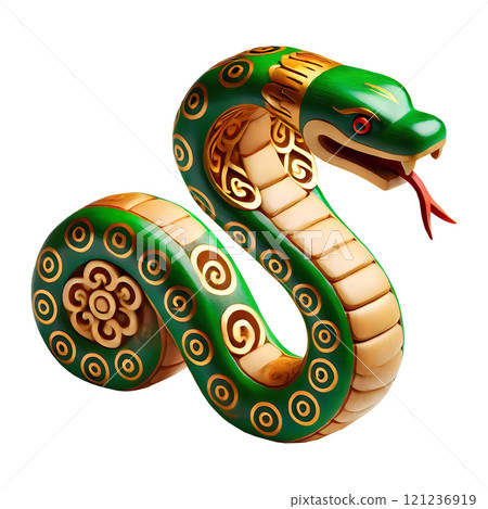 Chinese New Year of Snake Mascot 121236919