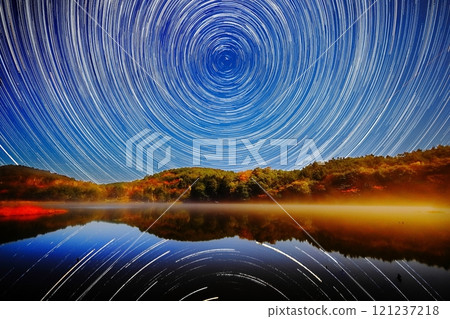 The starry sky at Kannonuma Forest Park / Shimogo Town, Minamiaizu District, Fukushima Prefecture 121237218