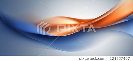 Abstract blue gradient background - Generative AI 121237497
