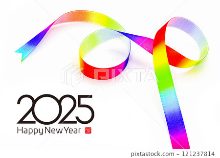 2025 new year's card 2025 new year's card 121237814