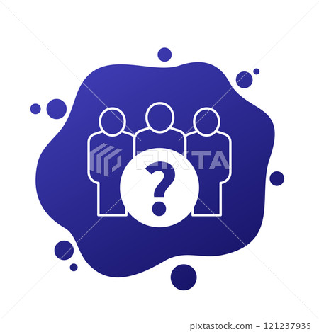 briefing for a team vector icon 121237935