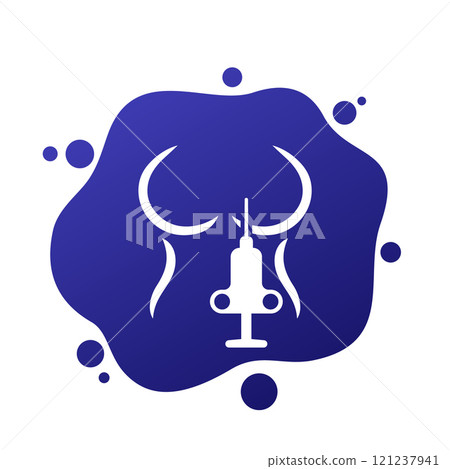 Biopsy of breast tissue vector icon Biopsy of breast tissue vector icon 121237941