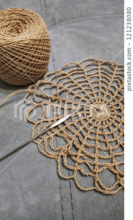 Spider web crochet pattern for napkins and tablecloths. Handmade. Cotton 121238080