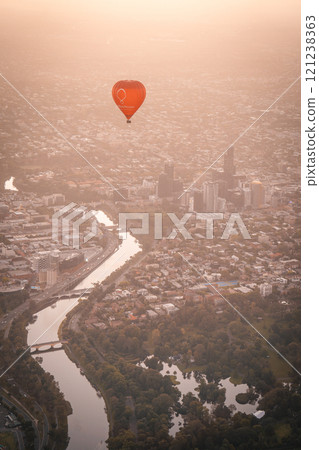 從氣球上看到的墨爾本景色 121238363