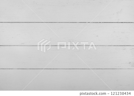 White painted wooden planks forming rustic background texture White painted wooden planks forming rustic background texture 121238434