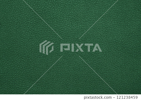 Background texture of green natural leather grain 121238459