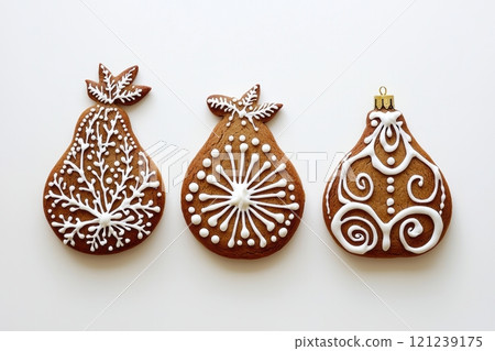 Delicious and Decorative Gingerbread Cookies Perfect for All Your Festive Occasions 121239175