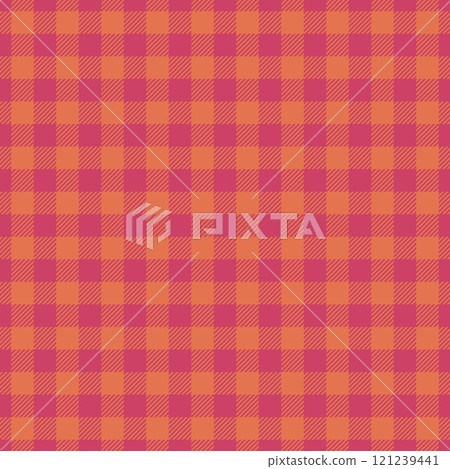 Horizontal check textile fabric, day background tartan seamless. Product texture pattern vector plaid in red color. 121239441