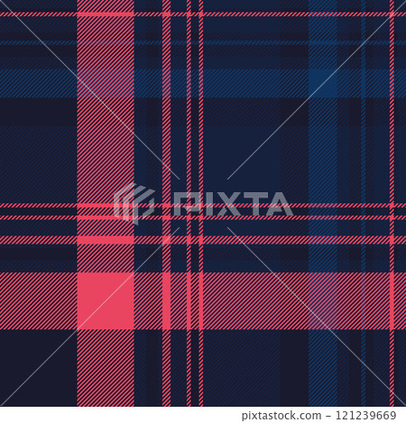 Stripped texture vector plaid, rug pattern tartan textile. Mother seamless check background fabric in dark and red colors. Stripped texture vector plaid, rug pattern tartan textile. Mother seamless check background fabric in dark and red colors. 121239669
