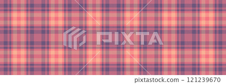 Female tartan background plaid, motif texture check textile. Hounds pattern vector seamless fabric in red and violet colors. Female tartan background plaid, motif texture check textile. Hounds pattern vector seamless fabric in red and violet colors. 121239670