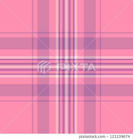 Colour vector fabric seamless, royalty texture background plaid. Magenta pattern tartan check textile in pink and red colors. 121239674