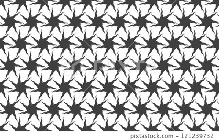 Seamless geometric pattern design. Abstract tech background. Simple vector ornament for web backdrop or fabric, paper print. 121239732