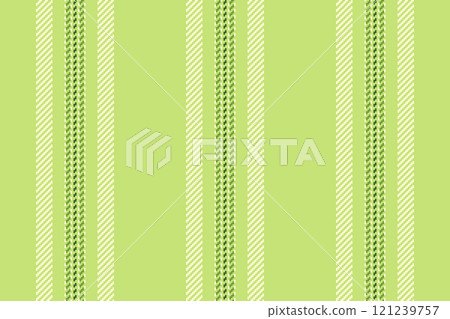 Malloween stripe vertical textile, layout seamless background vector. Vcrapbook texture fabric lines pattern in lime and light goldenrod yellow colors. 121239757
