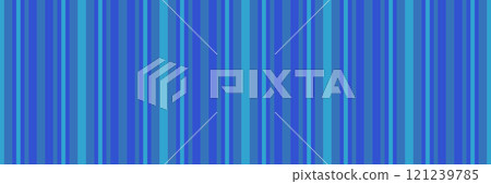Timensional fabric pattern texture, premium vertical vector stripe. Cover textile background seamless lines in blue and cyan colors. 121239785