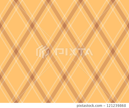 Argyle pattern of geometric rhombus. Harlequin check wallpaper design. Classic diamond shaped textile material for web background, print fabric clothing, sweater, wrapping paper, gift card, invitation 121239868