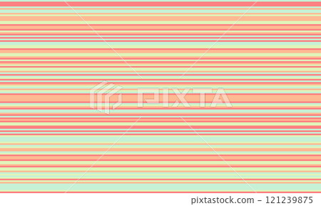 Geometric stripes seamless vector pattern with horizontal lines in varied colours, creating an abstract background. Ideal for textile design, wallpaper, or graphic prints. Geometric stripes seamless vector pattern with horizontal lines in varied colours, creating an abstract background. Ideal for textile design, wallpaper, or graphic prints. 121239875
