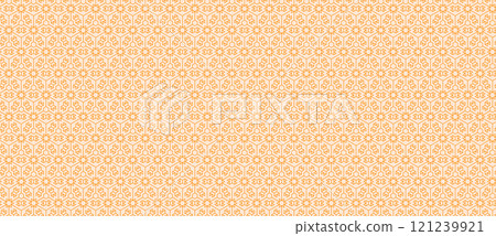 Seamless geometric pattern design. Abstract tech background. Simple vector ornament for web backdrop or fabric, paper print. 121239921