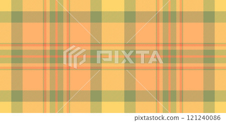 Oktoberfest textile pattern fabric, give check vector background. Autumn texture seamless tartan plaid in orange and lime colors. Oktoberfest textile pattern fabric, give check vector background. Autumn texture seamless tartan plaid in orange and lime colors. 121240086