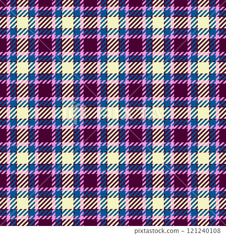 Comfortable texture pattern textile, english plaid vector background. Kitchen tartan check seamless fabric in dark and cyan colors. Comfortable texture pattern textile, english plaid vector background. Kitchen tartan check seamless fabric in dark and cyan colors. 121240108