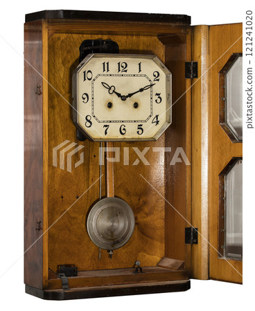 vintage antique clock with pendulum 121241020