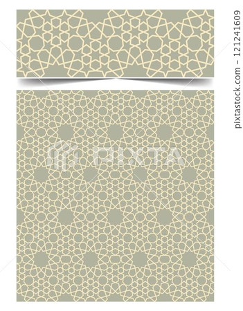 Seamless moroccan pattern background with flowers illustration clip-art Seamless moroccan pattern background with flowers illustration clip-art 121241609