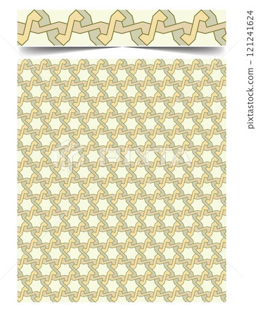 Seamless moroccan pattern background with flowers illustration clip-art Seamless moroccan pattern background with flowers illustration clip-art 121241624