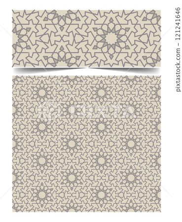 Seamless moroccan pattern background with flowers illustration clip-art Seamless moroccan pattern background with flowers illustration clip-art 121241646