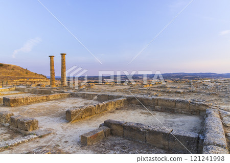 Los Banales, Roman archaeological site near Uncastillo, Province of Zaragoza, Spain Los Banales, Roman archaeological site near Uncastillo, Province of Zaragoza, Spain 121241998