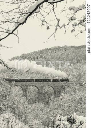 Steam locomotive on Zampach bridge near Jilove u Prahy, Central Bohemia, Czech Republic Steam locomotive on Zampach bridge near Jilove u Prahy, Central Bohemia, Czech Republic 121242007