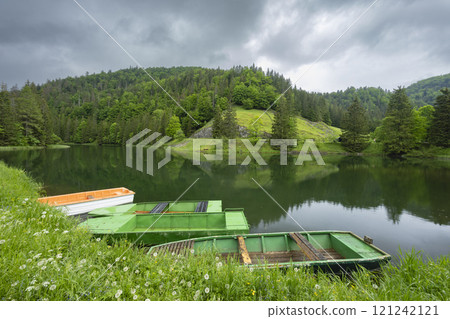 Landscape near Dedinky and Stratena with Hnilec river, National Park Slovak Paradise, Slovakia Landscape near Dedinky and Stratena with Hnilec river, National Park Slovak Paradise, Slovakia 121242121