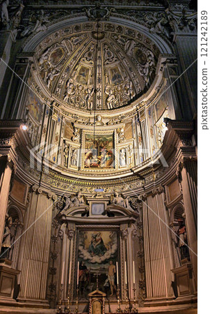 Interior of Basilica of Santa Maria Maggiore, Bergamo 121242189