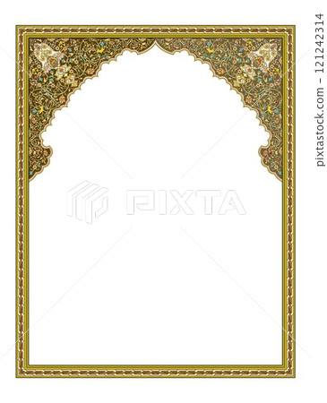 Vintage traditional realistic black and color frames set on white background isolated vector illustration 121242314