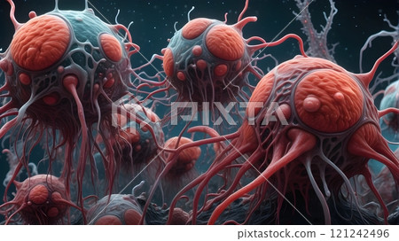Alien Brain-Like Structures with Veins in Outer Space 121242496
