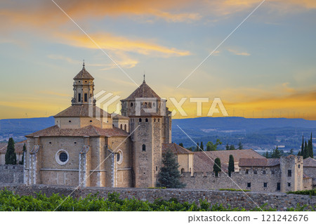 Royal Abbey of Santa Maria de Poblet, cistercian monastery, Catalonia, Spain 121242676