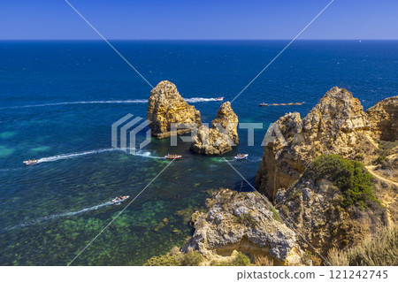 coast of Algarve near Lagos, Portugal 121242745