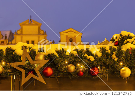 Old Town Square at Christmas time, Prague, Czech Republic Old Town Square at Christmas time, Prague, Czech Republic 121242785
