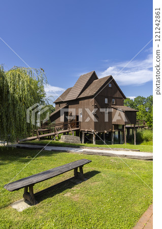Water wheel mill and open-air museum in Jelka, Slovakia Water wheel mill and open-air museum in Jelka, Slovakia 121242861