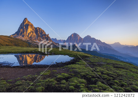 Giau Pass (Passo Giau), Dolomites Alps, South Tyrol, Italy 121242872