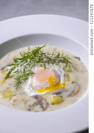 Typical czech cuisine kulajda soup Typical czech cuisine kulajda soup 121242879