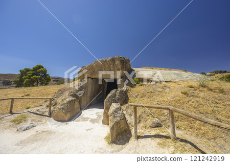 Dolmen de Menga from the 3rd millennium BCE, UNESCO site, Antequera, Spain 121242919