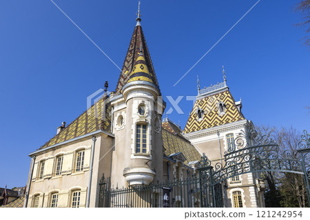 Chateau Aloxe-Corton (castle), Burgundy, France 121242954