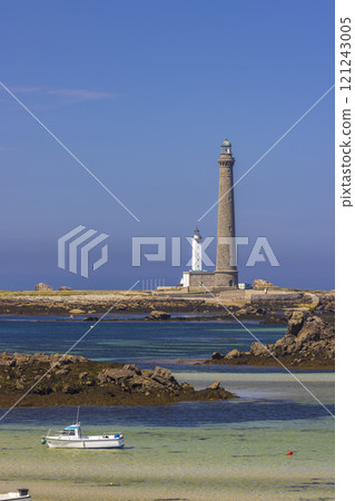 Virgin Island Lighthouse (Phare de Lile Vierge), Plouguerneau, Finistere, Brittany, France 121243005