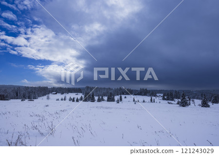 Typical winter landscape near Modrava, Nation park Sumava, Czech Republic Typical winter landscape near Modrava, Nation park Sumava, Czech Republic 121243029