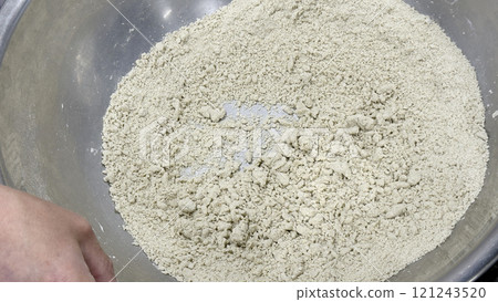 Making soba noodles and kneaded balls 121243520